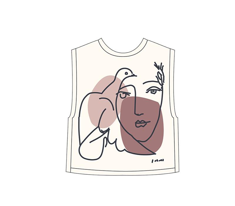 Picasso¡¯s Sketch Vest Knit Yarn Kit | Tribute to Art Series | Susan's Family