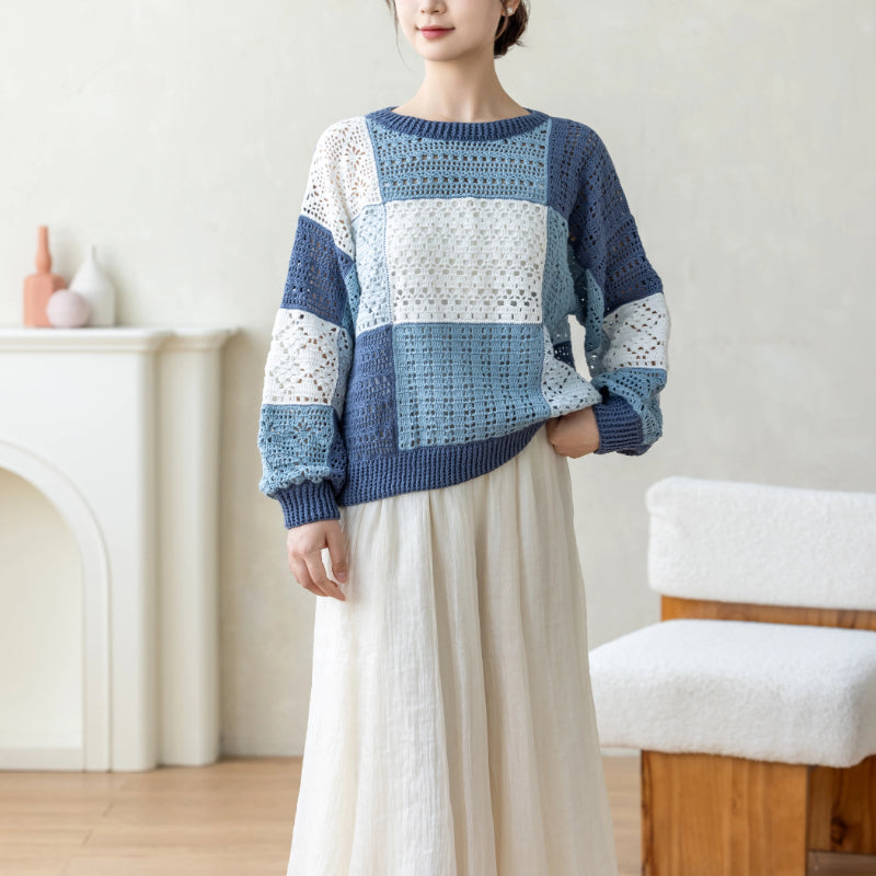 Lotus Breeze Pullover Crochet Pattern