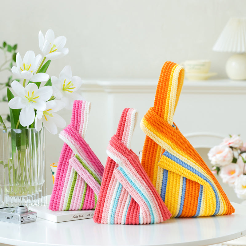 Stripes Wristlet Crochet Yarn Kit