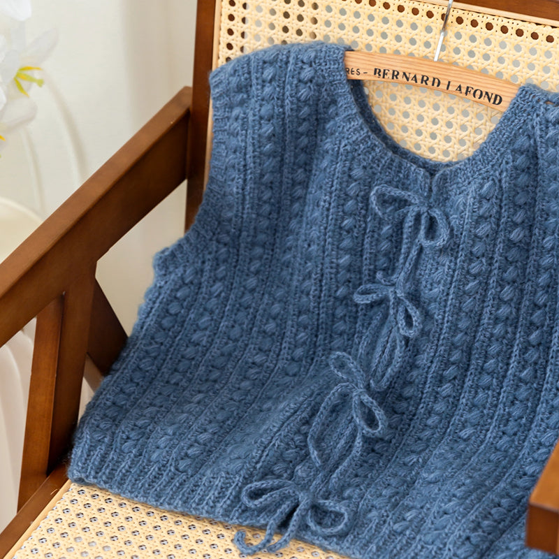 Bowknot Vest Crochet Yarn Kit
