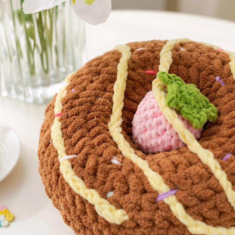Donut Cushion Crochet Yarn Kit