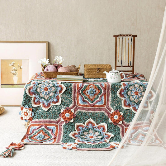 Häkelgarn-Set für spirituelle Lotusdecke | Serie Chinesische Ästhetik | Susans Familie