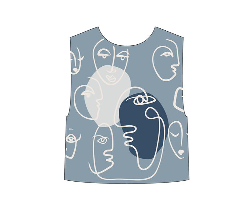 Picasso¡¯s Sketch Vest Knit Yarn Kit | Tribute to Art Series | Susan's Family