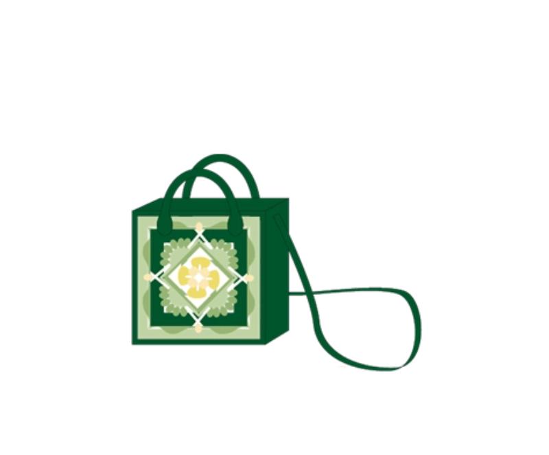 Furong Patchwork Handbag Crochet Yarn Kit | Chinese Aesthetics Series | Susan's Family