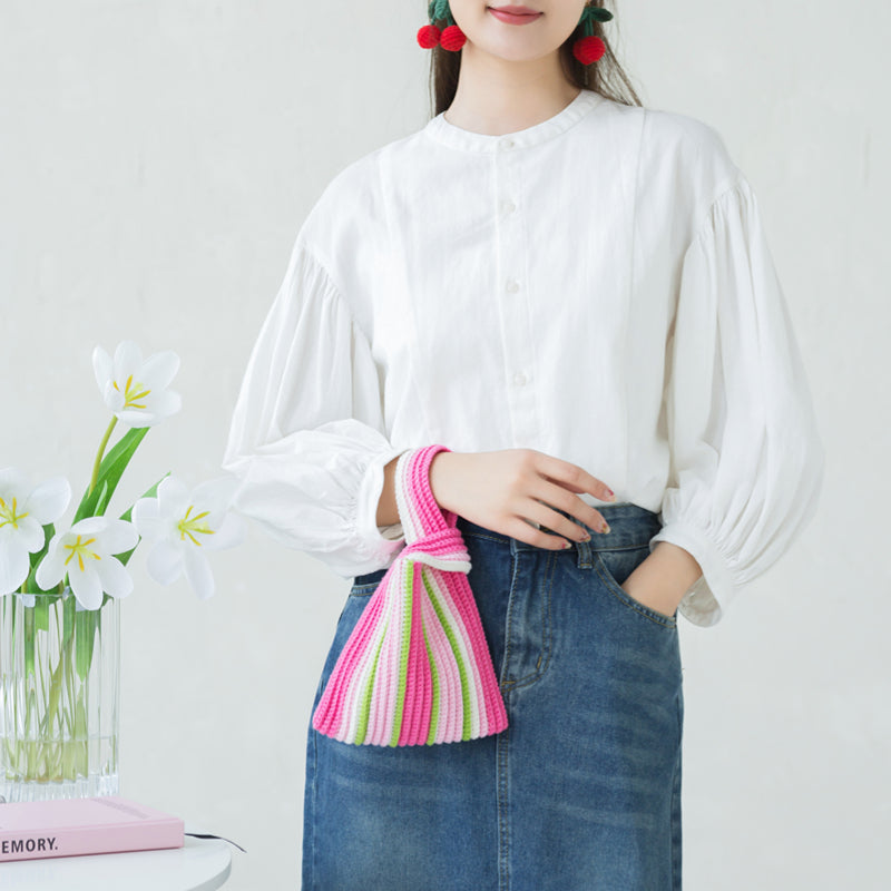 Stripes Wristlet Crochet Yarn Kit