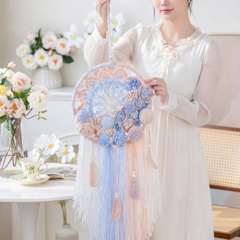 Floral Feather Dreamcatcher Crochet Pattern