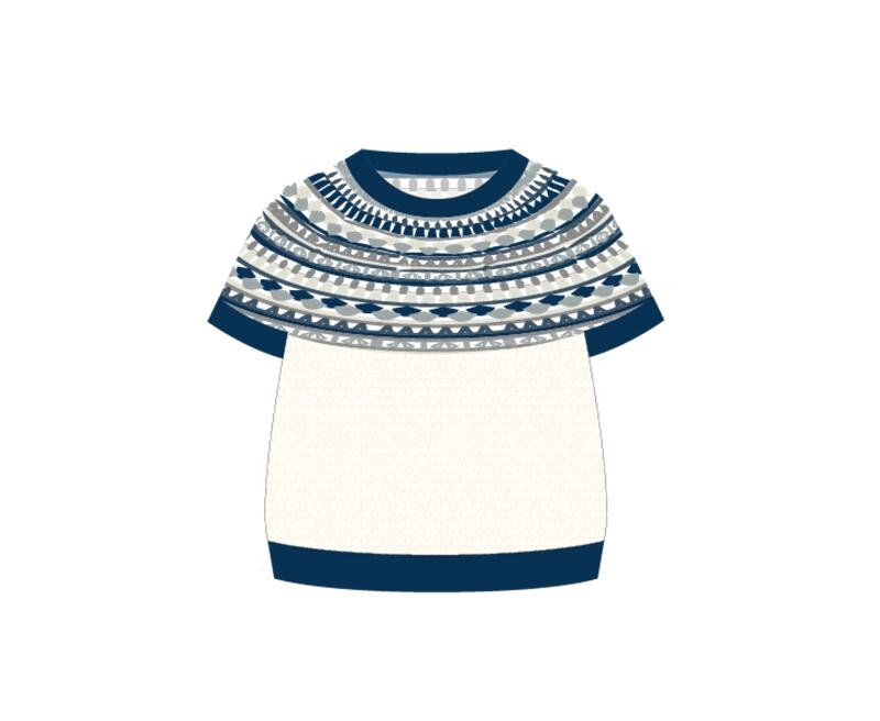 Glacier Yoke Sweater Crochet Yarn Kit | Nordic Aesthetics Series | Susan's Family