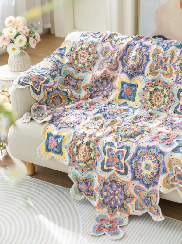 Essaouira Patchwork Blanket Digital Crochet Pattern