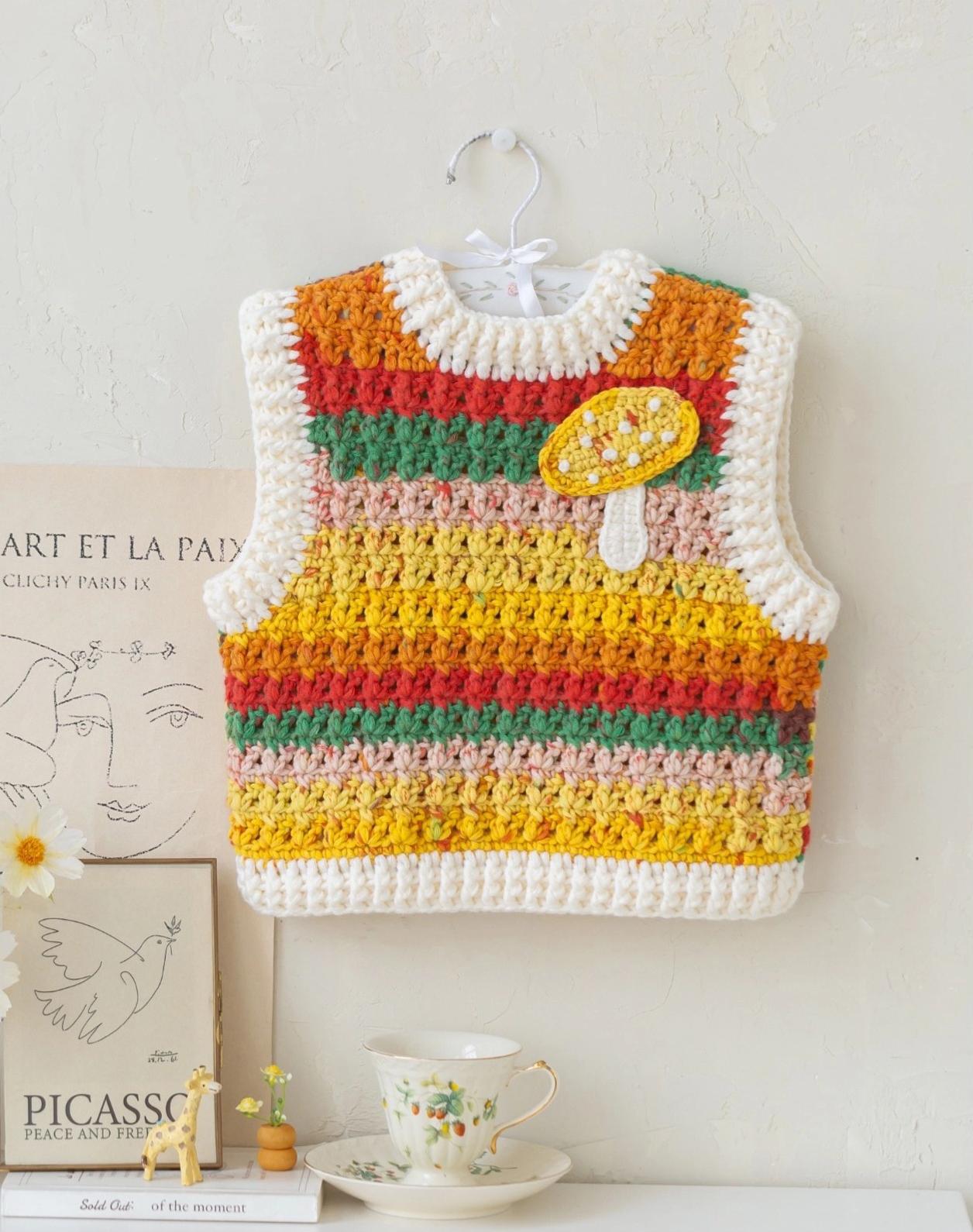 Forest Whisper Vest Crocht Yarn Kit