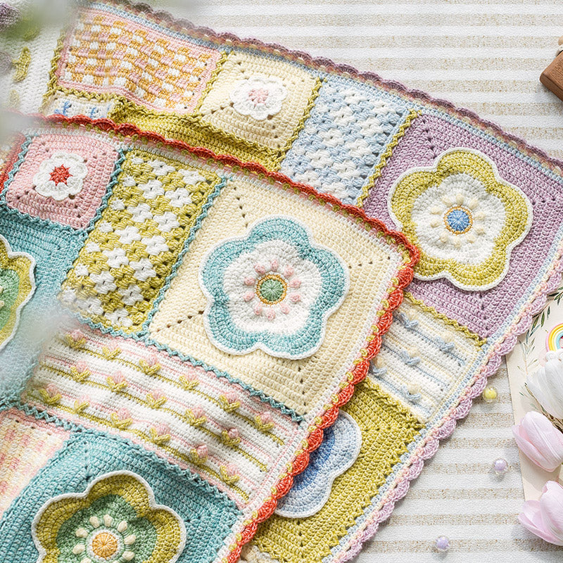 Portable Motif Blanket Crochet Yarn Kit