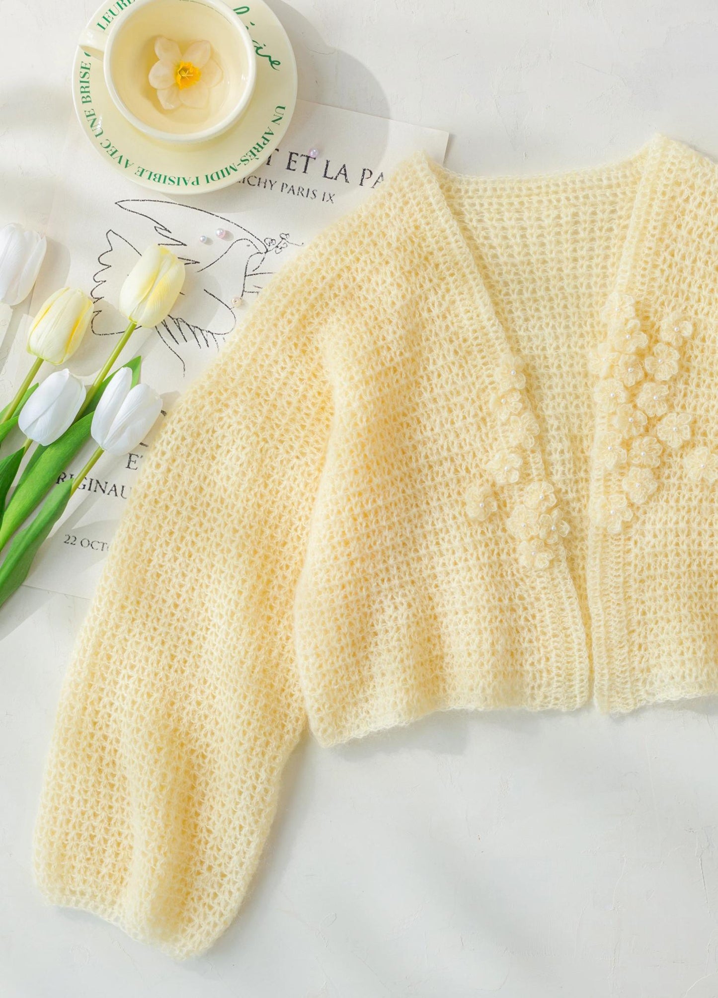 Crescent Moon Cardigan Crochet Pattern