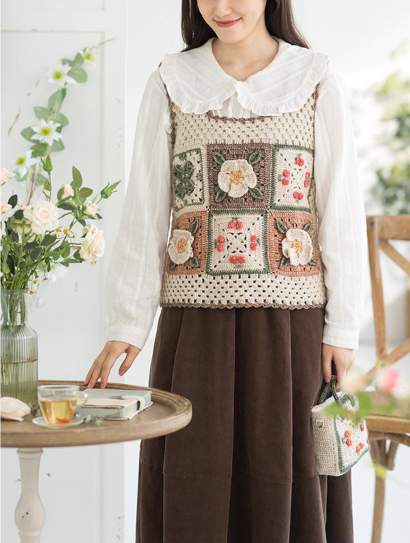 Clear Floral Vest Crochet Pattern