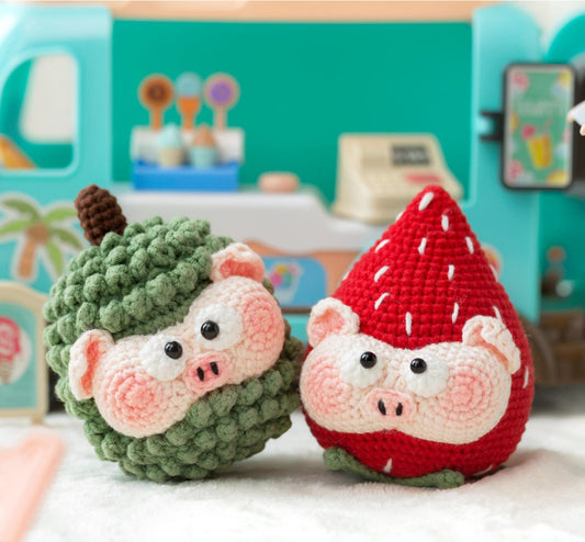 Fruity Piggy Crochet Yarn Kit