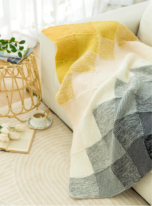 ColorFlow Square Blanket Knit Yarn Kit
