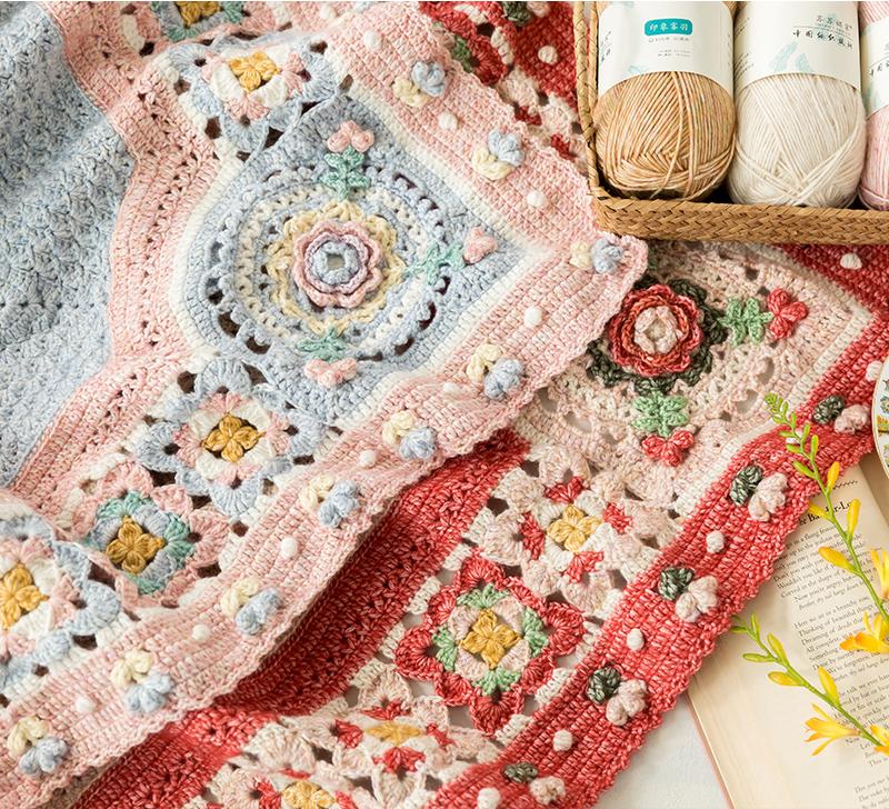 Tudor Rose Blanket Crochet Pattern