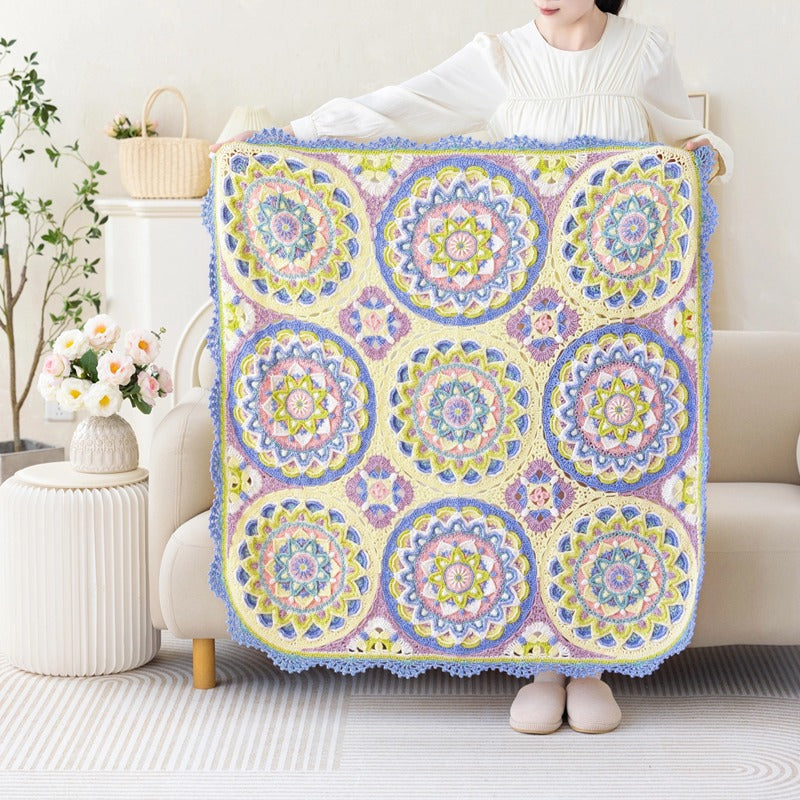 Serene Lotus Blanket Crochet Yarn Kit