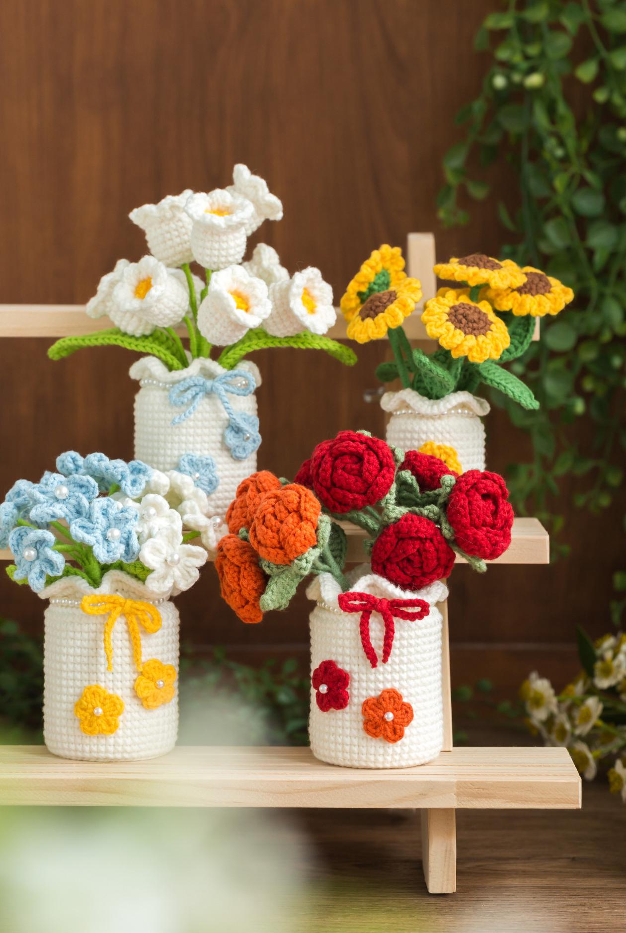 Flower Field Crochet Yarn Kit