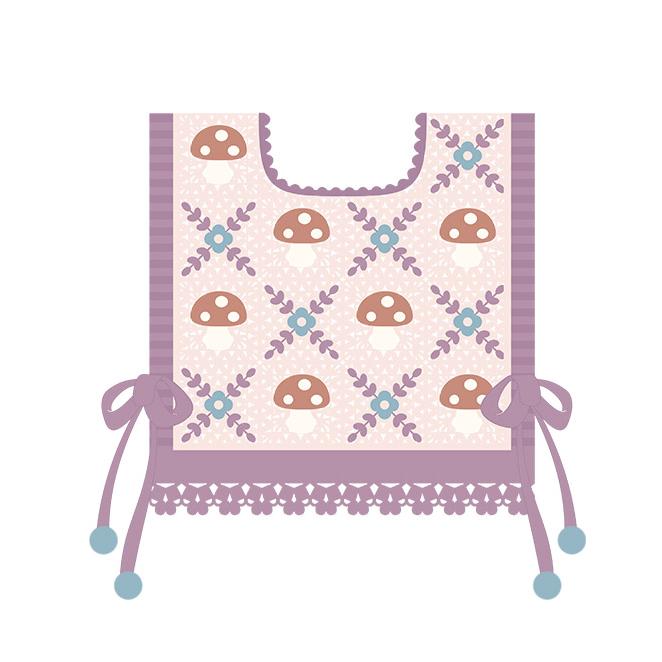Mushroom Patchwork Vest Crochet Yarn Kit | Forest Series | Susan's Family