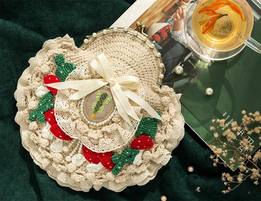 Muse Verdant Kisslock Bag Crochet Yarn Kit