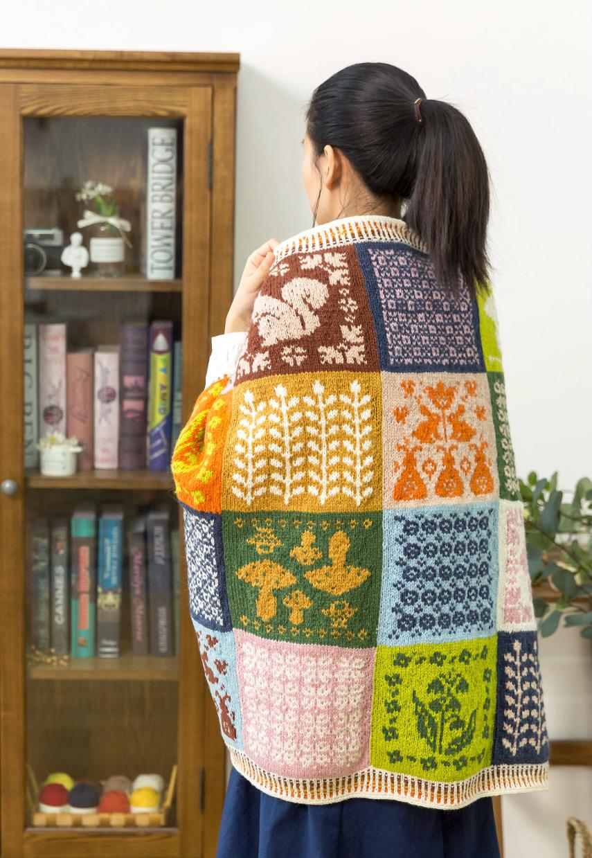 Joyful Breeze Intarsia Blanket Knit Yarn Kit
