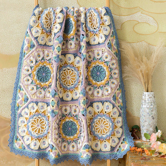 Casablanca Patchwork Blanket Crochet Yarn Kit | Silk Road Series | Susan's Family