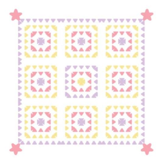 Puffy Square Throw Crochet Kit