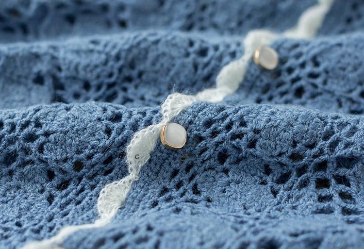 Lotus Pattern Cardigan Crochet Yarn Kit | Chinese Aesthetics Series | Susan's Family