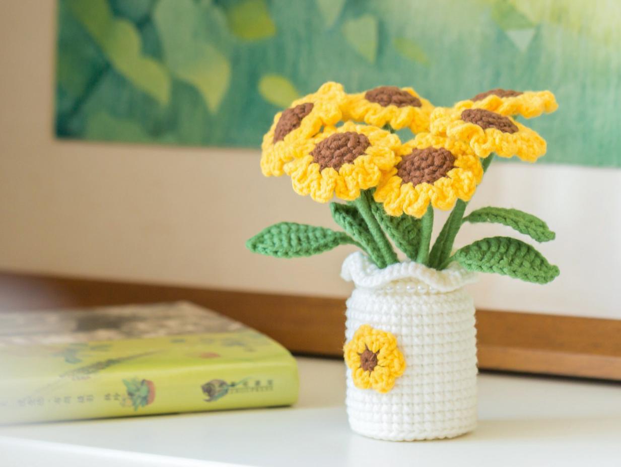 Flower Field Crochet Yarn Kit
