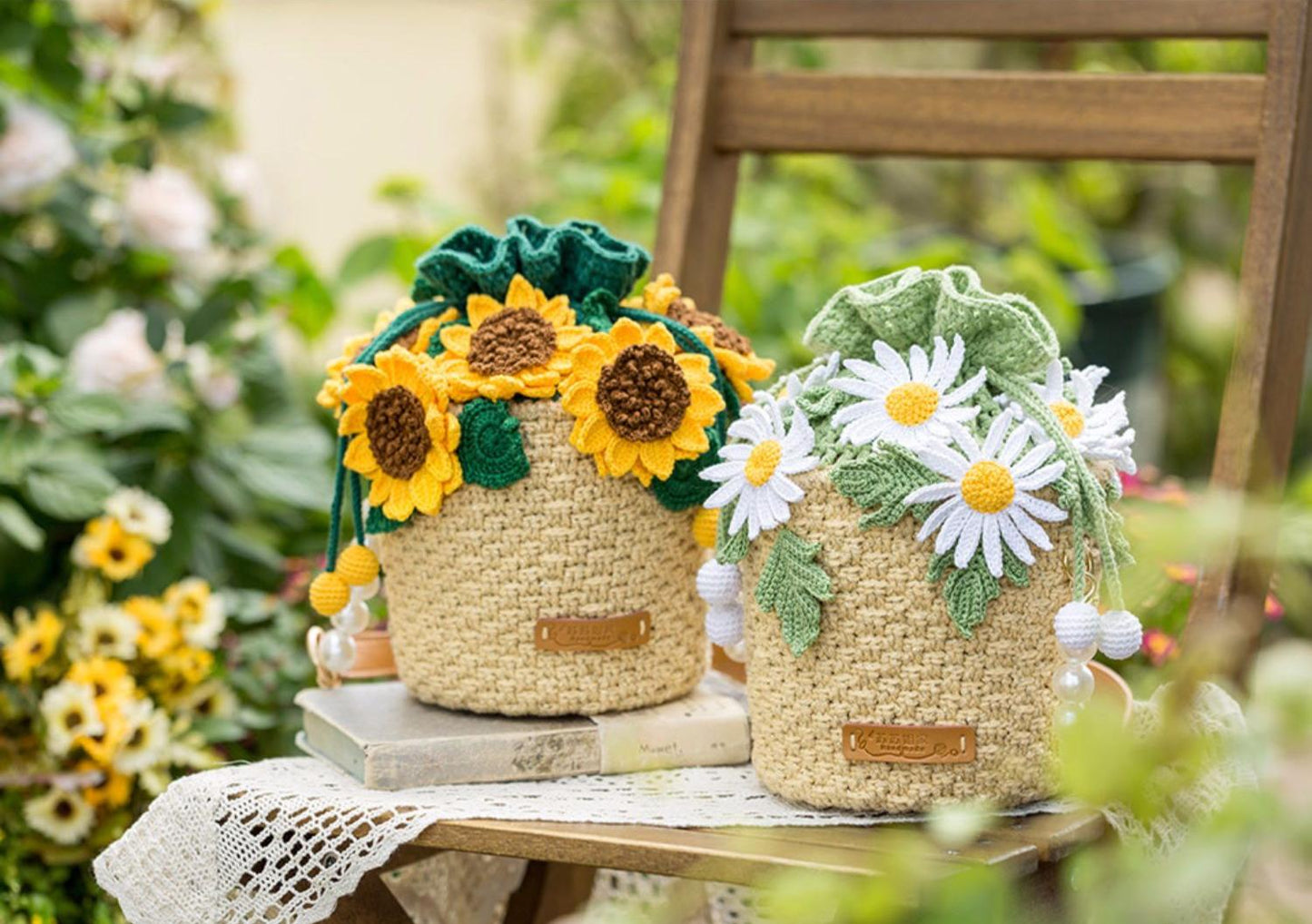 SunBask Basket Bag Crochet Yarn Kit