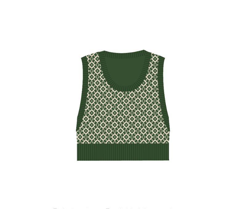 Argyle Vest Knit Yarn Kit