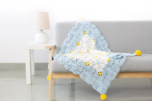 Pearl Blossom Blanket Crochet Pattern