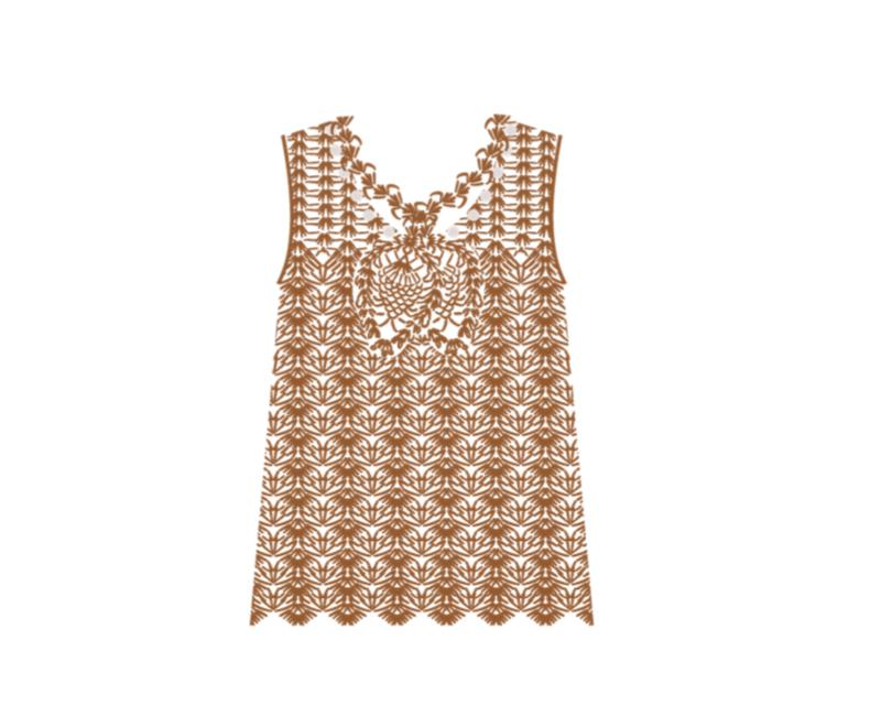 Pineapple Vest Crochet Kit