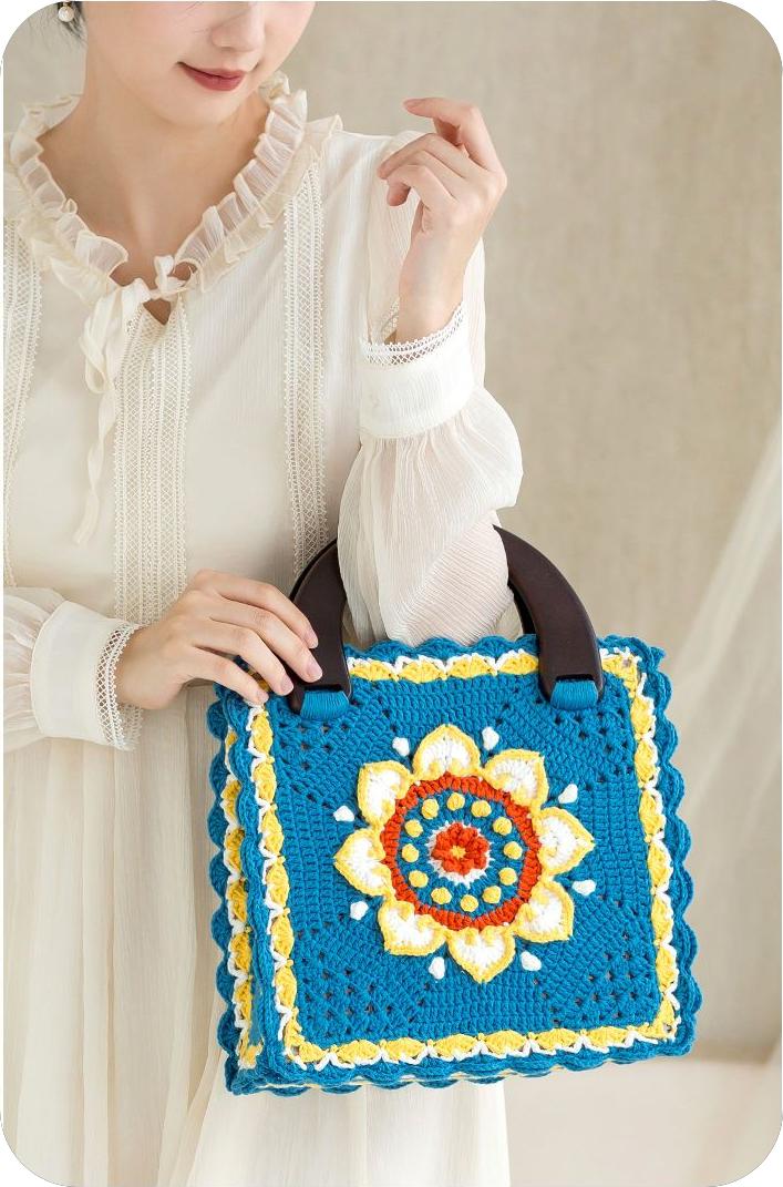 Lotus Ruyi Bag Crochet Yarn Kit