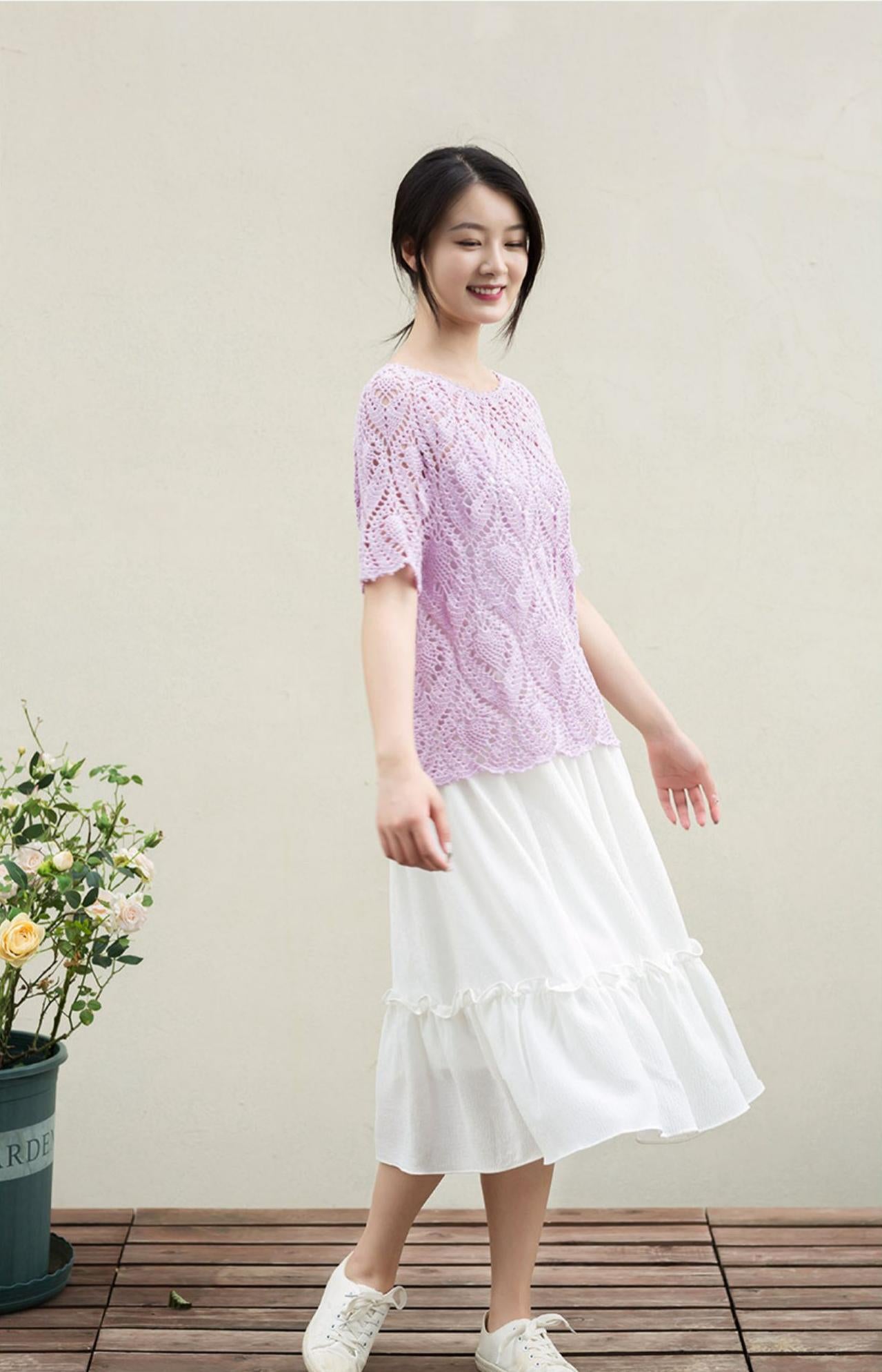 Peafowl Feather Dress Crochet Pattern