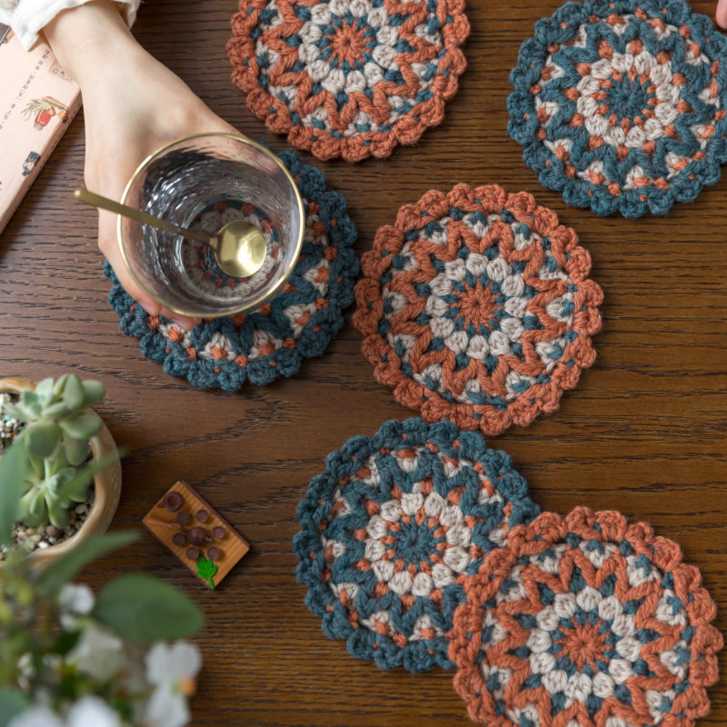 Happy Tea Time Coaster Crochet Pattern