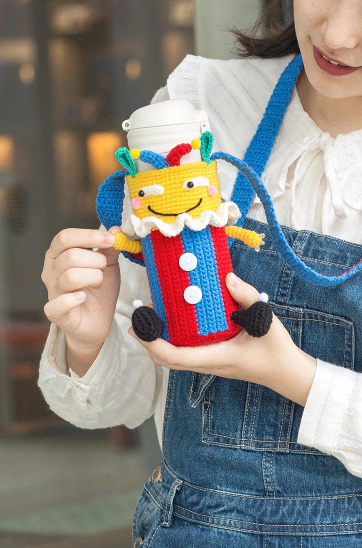 Cheerful Cup Cozy Crochet Kit