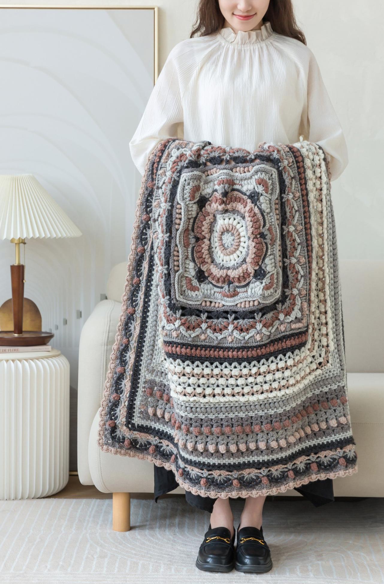 Creamy Mousse Blanket Crochet Pattern