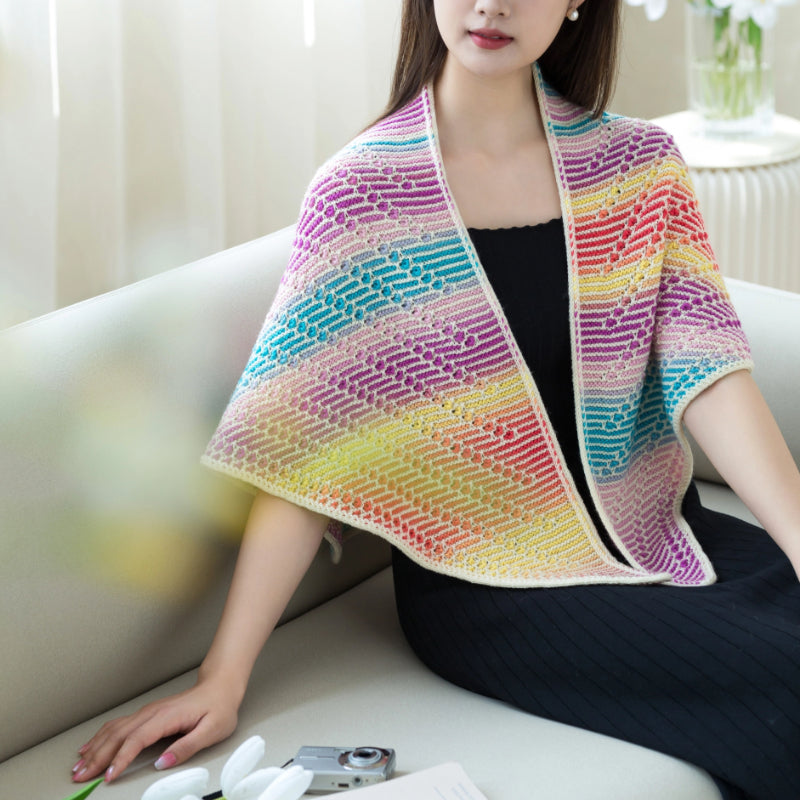 Sunglow Shawl Knit Digital Pattern