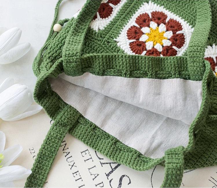 Elegance Drawstring Bag Crochet Yarn Kit