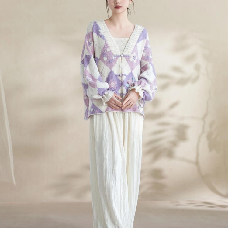 Peach Blossom Shuitian Cardigan Knit Digital Pattern