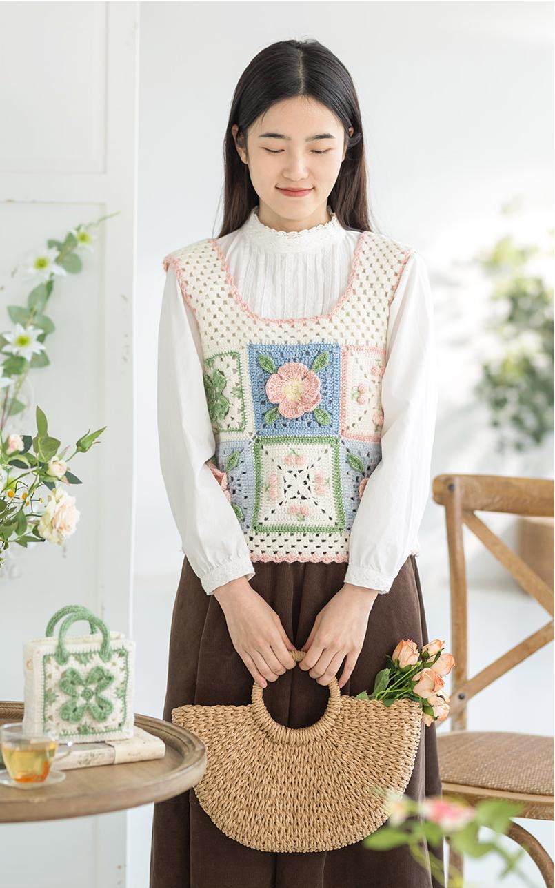 Clear Floral Vest Crochet Pattern