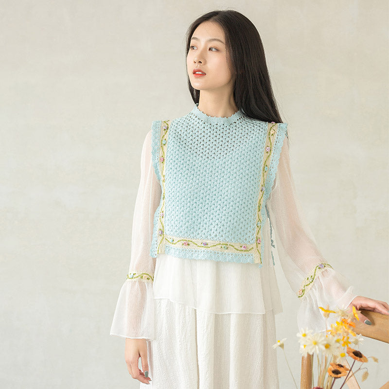 Jane Eyre Lace Vest Crochet Yarn Kit