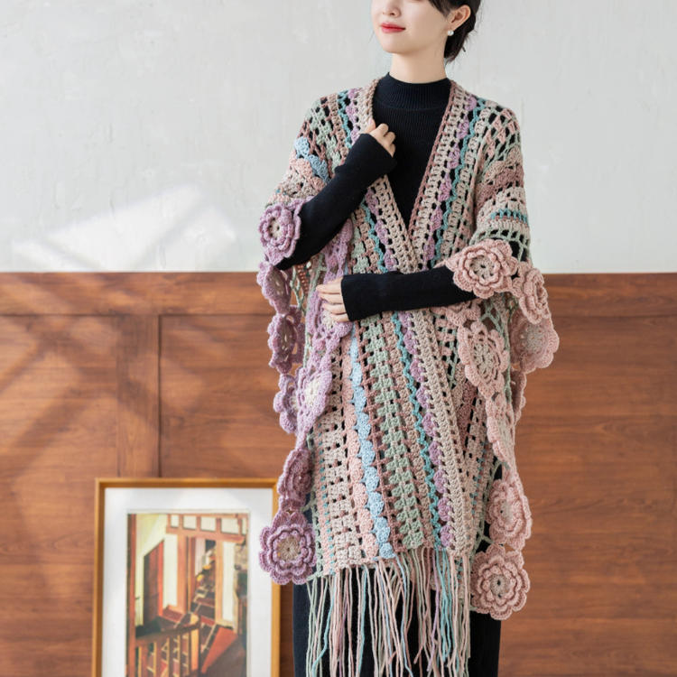 Brocade Twilight Shawl Digital Crochet Pattern