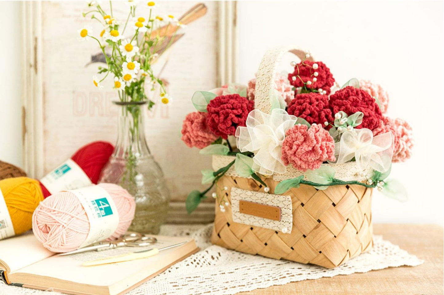 Shiyang Floral Decoration Crochet Yarn Kit