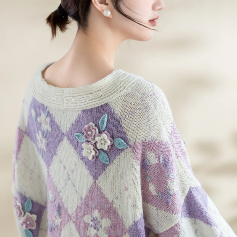Peach Blossom Shuitian Cardigan Knit Digital Pattern