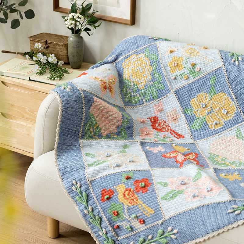 Ancient Intarsia Blanket Crochet Pattern