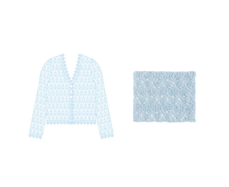 ComfortLace Cardigan Crochet Yarn Kit