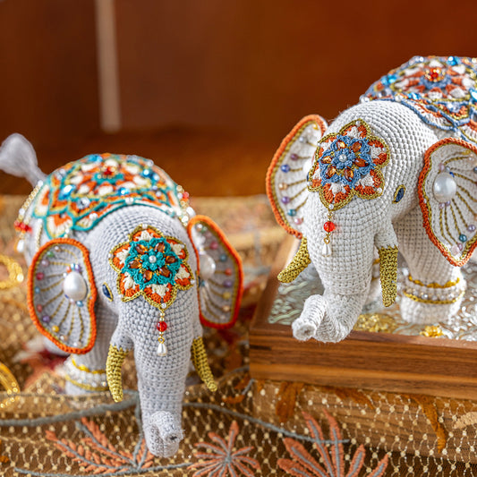 Prosperity Majestic Elephant Crochet Yarn Kit | Chinese Aesthetics Series | Susan's Family