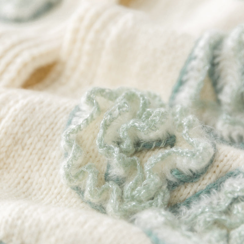 Floral Whisper Cardigan Knit Pattern