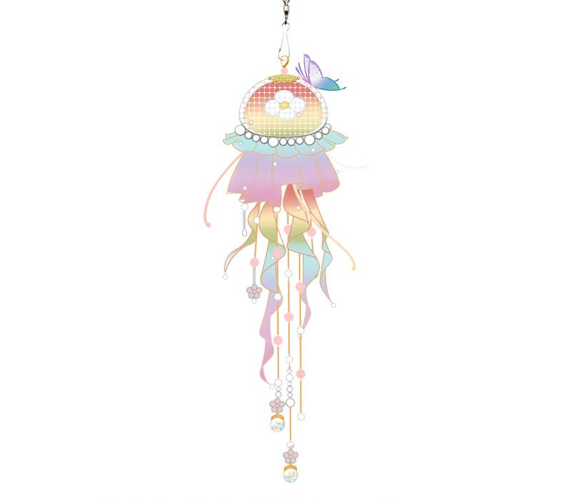 Jellyfish Wind-bell Crochet Yarn Kit